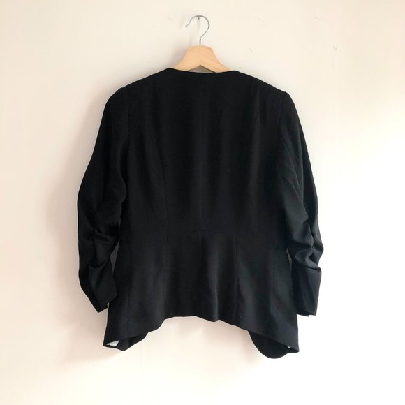 H&M Fitted 3/4 Sleeve Semi Cropped Blazer - Picture 3 of 4